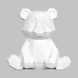 Ceramic Bisque Teddy Bear Facet-ini Ceramic Bisque Teddy Bear Facet-ini